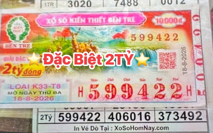Vợ chồng rủ nhau đi mua vé số, trúng độc đắc 2 tỉ xổ số miền Nam