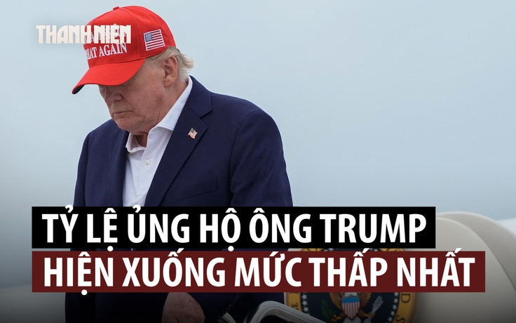 Tỷ lệ ủng hộ ông Trump rơi xuống thấp nhất trong nhiệm kỳ