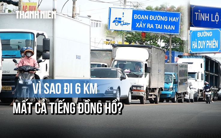 Tuyến đường 6 km chỉ 2 làn xe gánh dòng xe tải: Người dân lo sợ tai nạn rình rập
