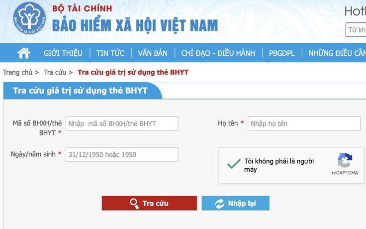 Cách tra cứu giá trị sử dụng thẻ BHYT học sinh, sinh viên năm học mới