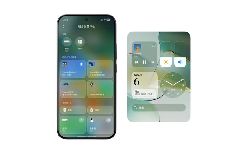 Những thiết bị Xiaomi nhận được hiệu ứng kính mờ độc đáo trên HyperOS 4
