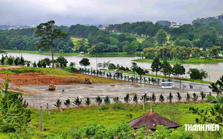 Khu đất vàng bên hồ Xuân Hương - Đà Lạt sắp thành bãi đậu xe tạm