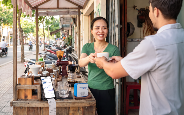 VNPAY trang bị loa thông báo giao dịch, giúp hộ kinh doanh giảm chi phí chuyển đổi số