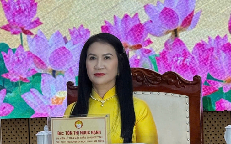 Bà Tôn Thị Ngọc Hạnh tiếp tục làm Chủ tịch Hội Khuyến học tỉnh Lâm Đồng