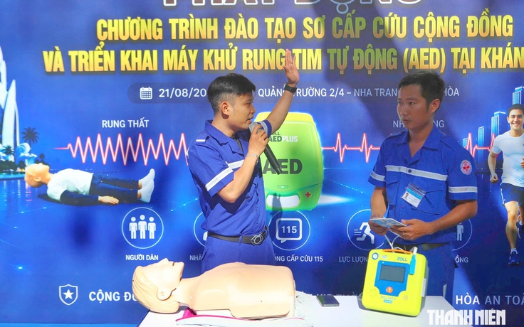 Dọc biển Nha Trang sẽ được trang bị máy khử rung tim tự động