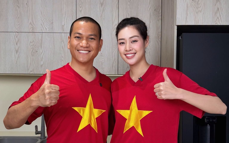 Khánh Vân cùng dàn sao Việt vỡ òa trước chiến thắng của tuyển Việt Nam trên đất Thái