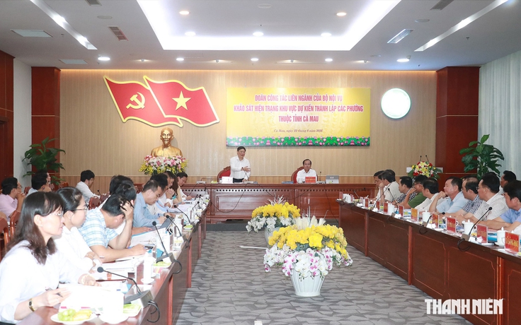 Bộ Nội vụ khảo sát đề án thành lập 13 phường tại Cà Mau