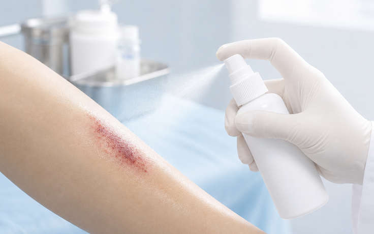 Xu hướng chăm sóc vết thương bằng sản phẩm xịt không gây xót