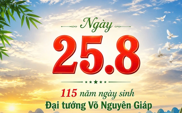 Hôm nay 25.8: Kỷ niệm 115 năm ngày sinh Đại tướng Võ Nguyên Giáp
