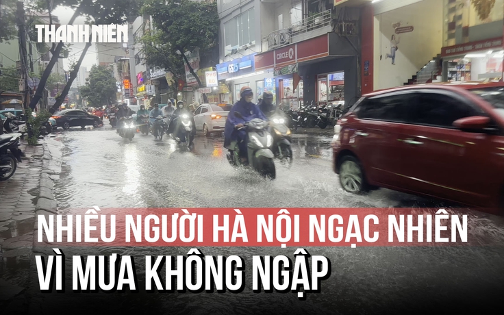 Hà Nội mưa nhiều ngày nhưng giảm điểm ngập sâu và nước rút nhanh