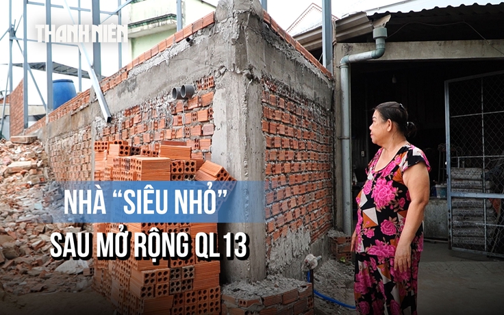 Nhà 'siêu nhỏ' sau mở rộng quốc lộ 13: Chính quyền nói gì về việc cấp phép xây dựng?
