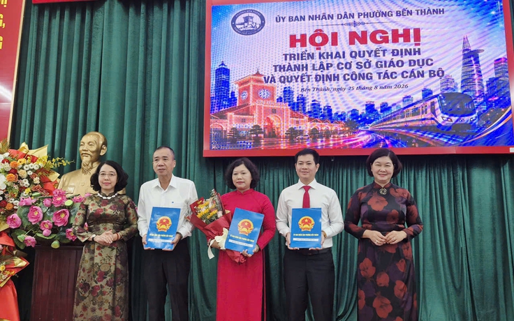 TP.HCM: Trường THCS Nguyễn Du, P.Bến Thành sáp nhập với Trường Đồng Khởi, có hiệu trưởng mới