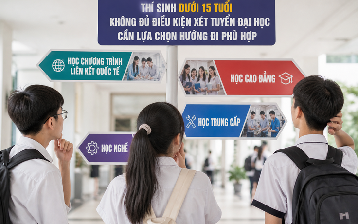 Thí sinh dưới 15 điểm chọn tiếp con đường học tập nào?