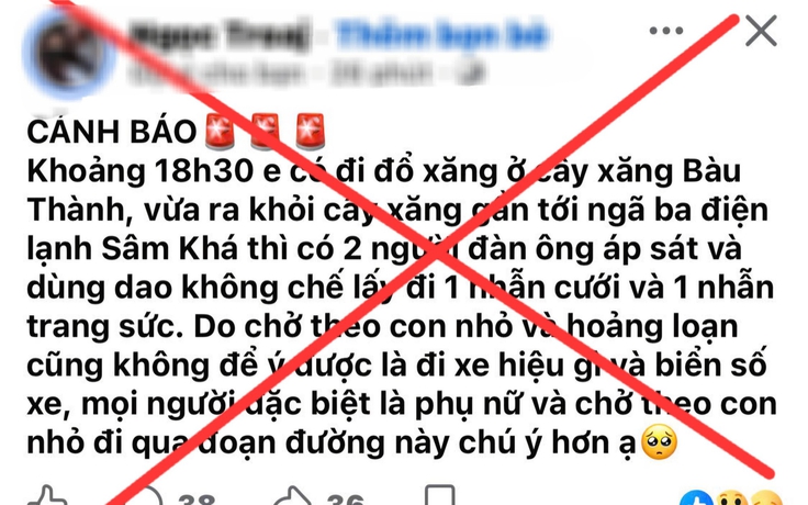 Sợ chồng biết mất nhẫn cưới, người phụ nữ ở TP.HCM bịa chuyện bị cướp