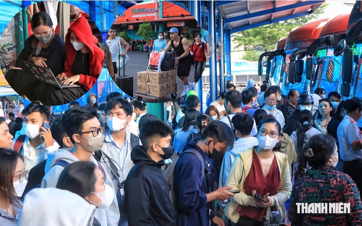 Ùn ùn người về quê nghỉ lễ 2.9: Tranh thủ 'chạy deadline' trước khi lên xe ở TP.HCM
