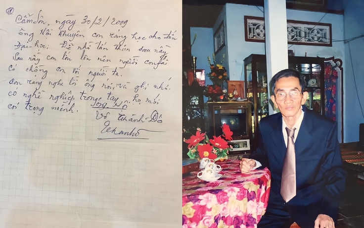 Ông nội viết thư dặn 'ráng học đến đại học', 17 năm sau cháu gái làm được