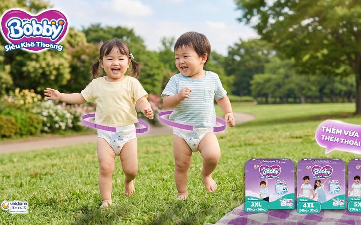 Bobby tiên phong mở rộng hệ size tã quần tới 5XL