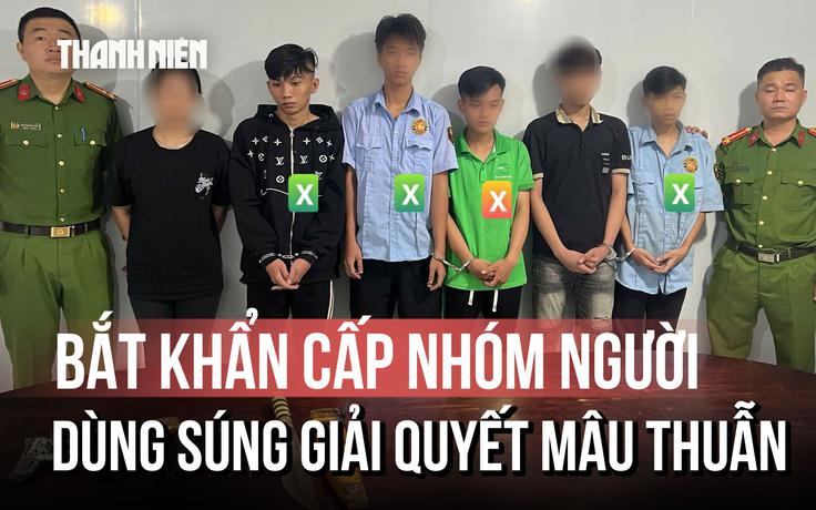TP.HCM: Bắt 4 người dùng súng giải quyết mâu thuẫn trên mạng xã hội