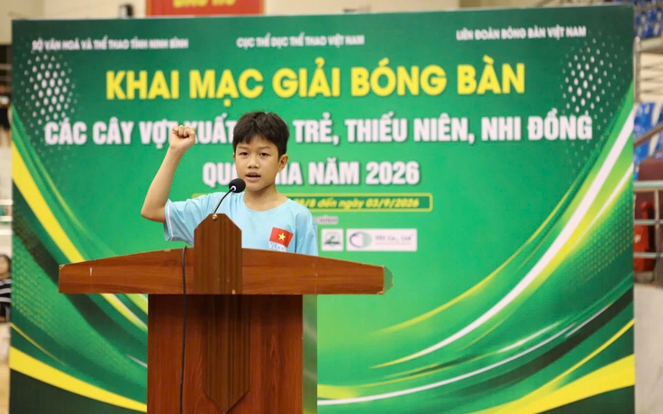 Khai mạc giải bóng bàn các cây vợt xuất sắc trẻ, thiếu niên, nhi đồng quốc gia
