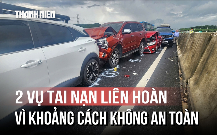 Hết hồn khoảnh khắc tai nạn liên hoàn 7 ô tô trên cao tốc