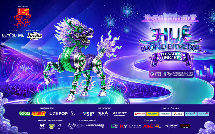 Huế Wonderverse Music Fest 2026: Đánh thức di sản Cố đô bằng nhịp đập tương lai