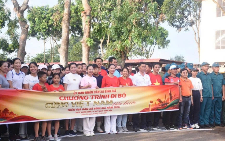 Xã Bình Giã hưởng ứng chương trình ‘Cùng Việt Nam tiến bước 2026'