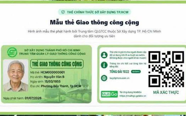 TP.HCM phát hành thẻ đi xe buýt, metro miễn phí, ai được đăng ký?