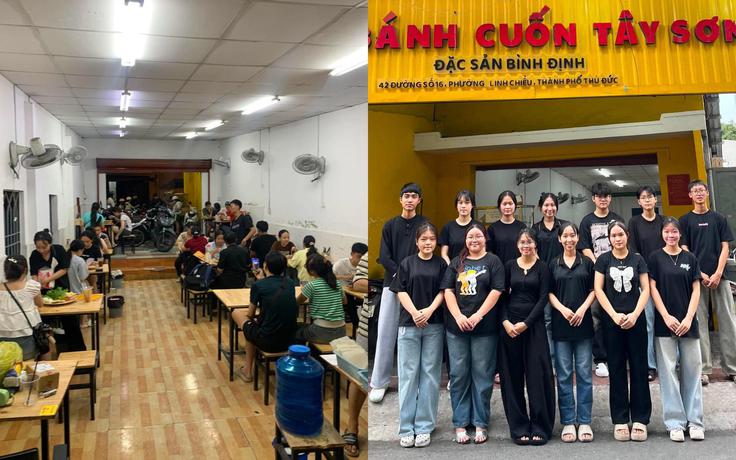 Tốt nghiệp đại học, nhưng cô gái lại chọn bán bánh cuốn