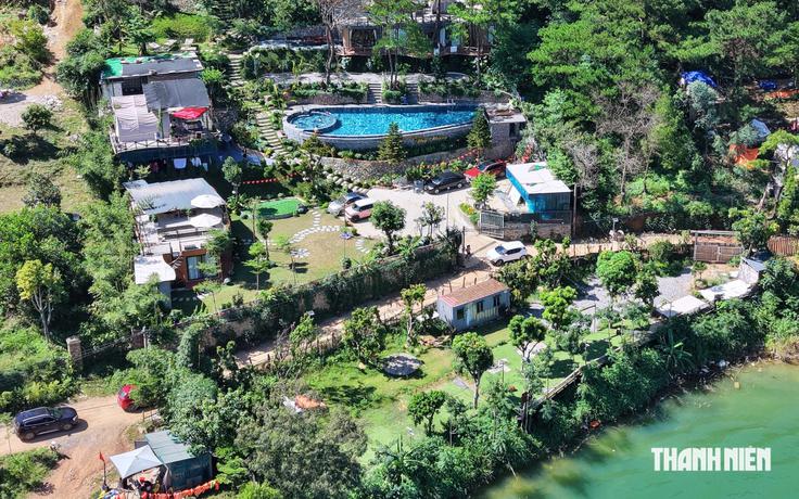 Hình ảnh villa, homestay mọc như nấm trong rừng phòng hộ
