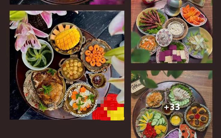 Mê mẩn những mâm cơm nhà đẹp như ngoài tiệm của cô giáo trẻ