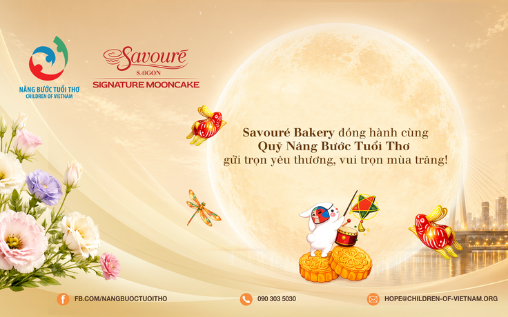Savouré Bakery cùng Quỹ Nâng Bước Tuổi Thơ gửi trọn yêu thương mùa trăng