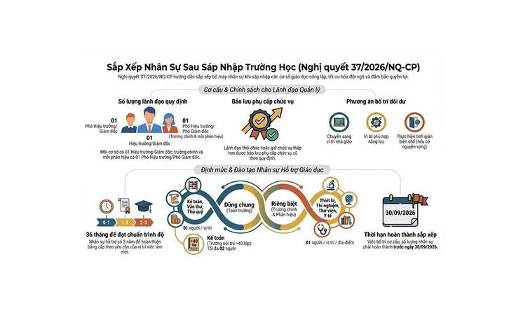 Sắp xếp trường học: Để lãnh đạo quản lý bớt tâm tư khi trở lại làm giáo viên