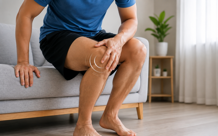 Đầu gối kêu lục cục khi đứng lên, ngồi xuống: Có đáng lo?