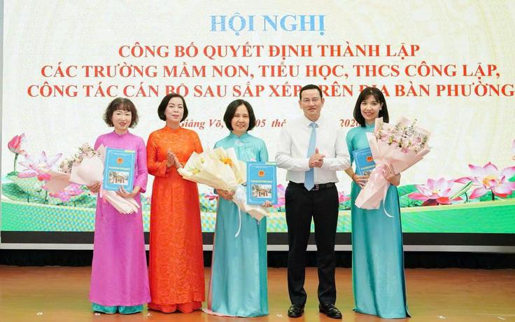 Quy định số lượng cấp phó, nhân sự hỗ trợ khi sắp xếp trường học