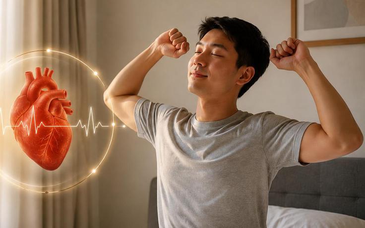 4 điều bác sĩ khuyên nên làm ngay sau khi thức dậy để bảo vệ tim