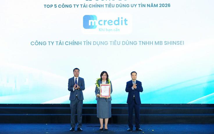 Mcredit ghi danh Top 5 công ty tài chính tiêu dùng uy tín năm 2026