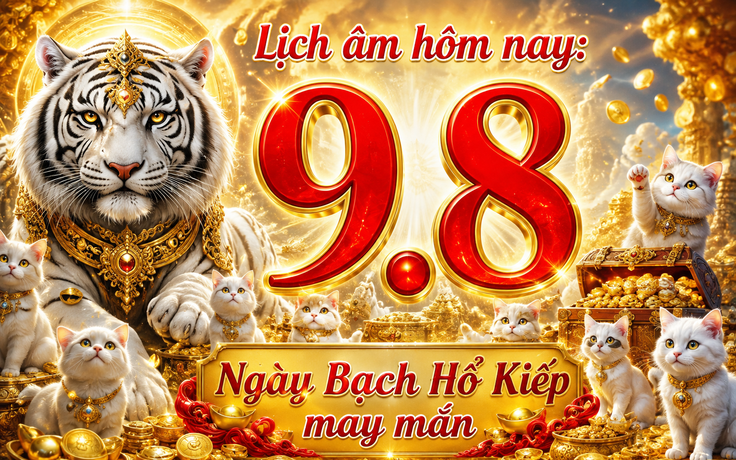 Lịch âm hôm nay 9.8: Ngày Bạch Hổ Kiếp, dân gian quan niệm may mắn