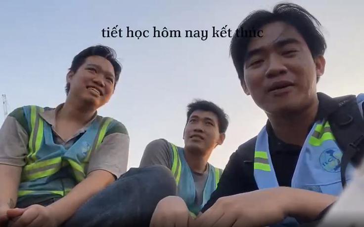 Chàng kỹ sư học tiếng Anh ở công trường thu hút nhiều sự quan tâm