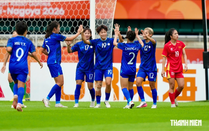 Đội tuyển nữ Việt Nam 0-1 Đài Loan, ASIAD 20: Hết hiệp 1, tạm thua 1 bàn