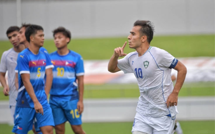 Thẻ đỏ khiến U.23 Philippines vỡ trận ‘tan tành’, thua đậm U.23 Uzbekistan 1-5