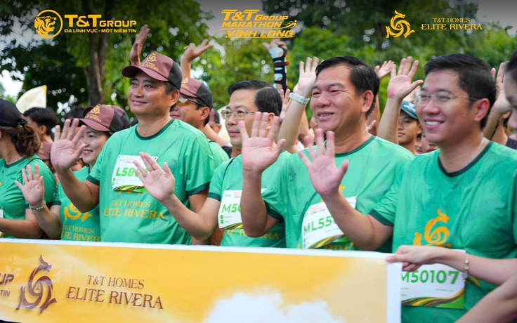Lãnh đạo tỉnh lan tỏa tinh thần sống khỏe tại T&T Group Marathon Vĩnh Long