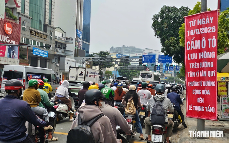 Thi công metro số 2: TP.HCM cấm ô tô một chiều đường Tân Kỳ Tân Quý từ 16.9
