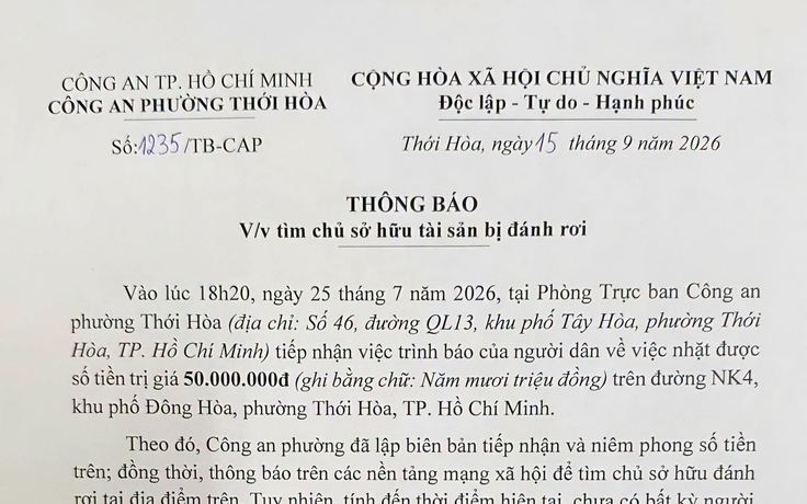 Tìm chủ nhân xấp tiền 50 triệu đồng, gần 2 tháng chưa có người nhận