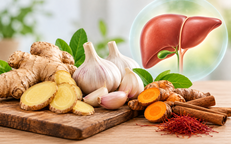 Ăn gừng, tỏi có làm nóng gan?