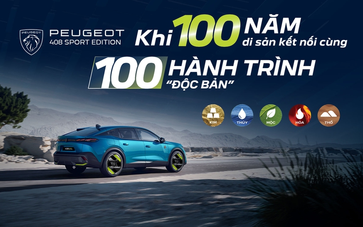 Peugeot 408 Sport Edition: Khi 100 năm di sản kết nối cùng 100 hành trình “độc bản”