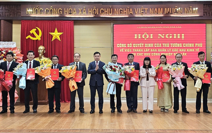 Đắk Lắk bổ nhiệm 9 cán bộ chủ chốt vào ban quản lý mới thành lập