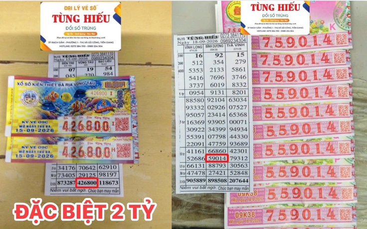 Mua vé ở Tây Ninh trúng độc đắc xổ số miền Nam, về Đồng Tháp đổi thưởng