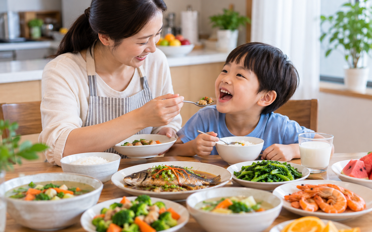 Bữa ăn bán trú: Bác sĩ chỉ cách bù đúng chất cho trẻ