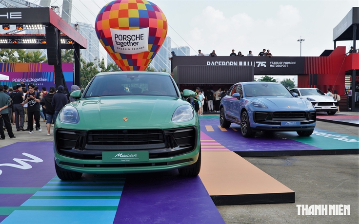 Macan máy xăng đã dừng sản xuất, vẫn là tâm điểm tại ngày hội Porsche ở TP.HCM