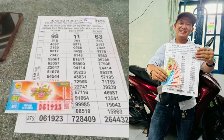 Trả nợ đồng nghiệp 20.000 đồng, cả hai cùng trúng độc đắc xổ số miền Nam